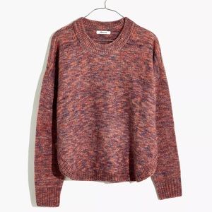 Madewell Space Dyed Birchmont Side Button Sweater